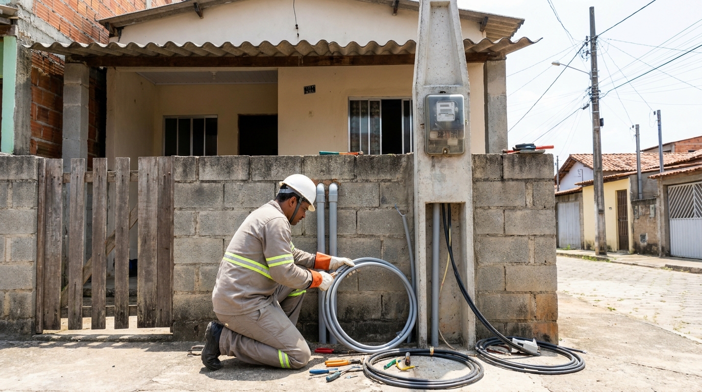 Instalacao de padrao de energia residencial em Carapicuíba‑SP